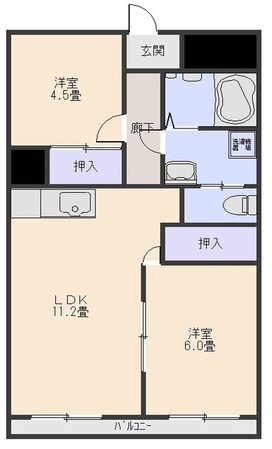 シェモワ前橋の物件間取画像